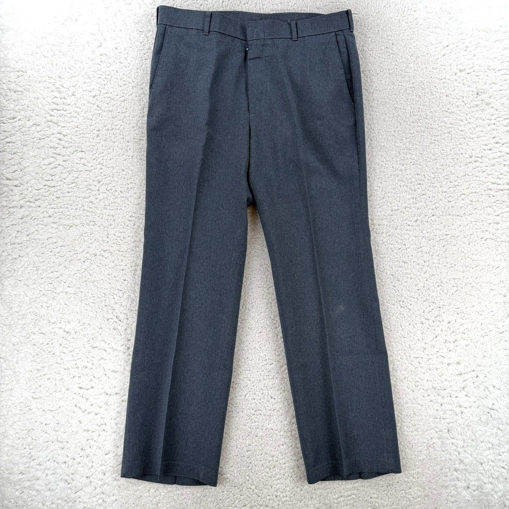 Vintage Levis Action Slacks Pants Mens 34x30 Blue Regular Fit Dress Office Wear